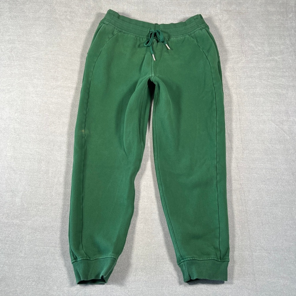 Lululemon Scuba High Rise Jogger Sweatpants Womens 10 Green Cotton Blend